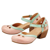 Damen Orthopädische Sandalen mit Absatz – Komfortschuhe mit Riemen und Fußgewölbeunterstützung