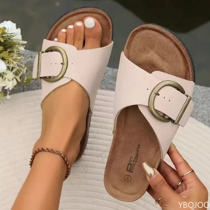 Damen Sandalen für den Sommer mit Verstellriemen – bequem, leicht, mit profilierter Fußbetteinlage