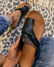 Damen Zehensteg-Sandalen – bequeme Sommer-Slides für den Alltag