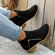 Damen Ankle Boots mit niedrigem Absatz – leicht, stilvoll und komfortabel für den Alltag