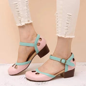 Damen Orthopädische Sandalen mit Absatz – Komfortschuhe mit Riemen und Fußgewölbeunterstützung