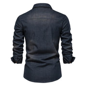 Herren Jeanshemd