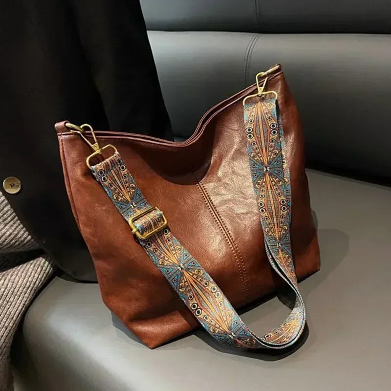Damen Shopper-Tasche mit breitem Träger – geräumige Schultertasche, elegant und funktional