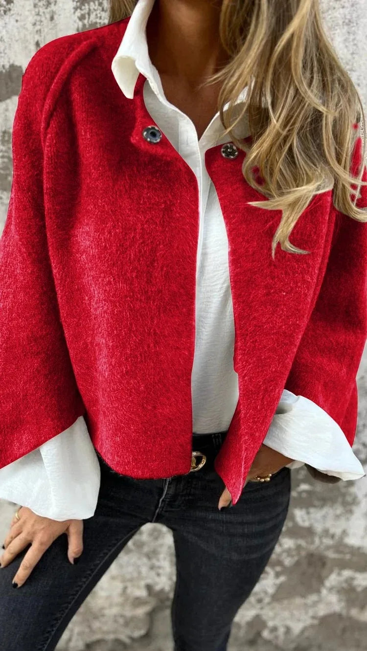 Damen Cardigan – Eleganter Strickpullover mit langen Ärmeln