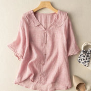 Damen Bluse mit Zierkragen
