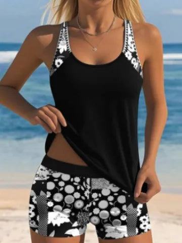 Damen Strand-Set – Trägertop und Shorts