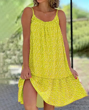 Damen Trägerkleid mit Blumenmuster – leichtes Sommerkleid in lockerem Schnitt