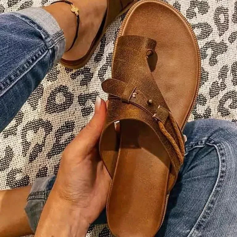 Damen Zehensteg-Sandalen – bequeme Sommer-Slides für den Alltag