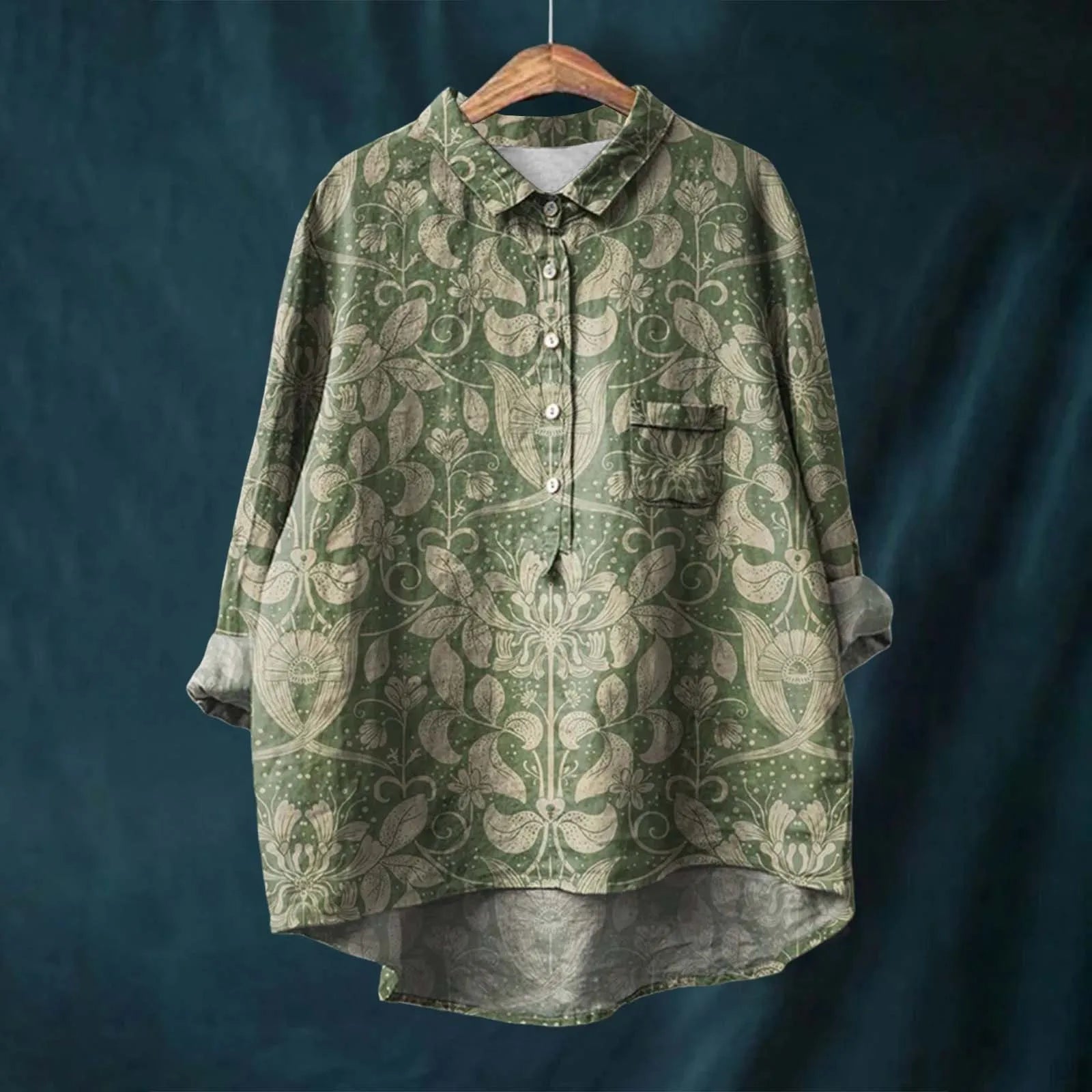 Damen Blusenhemd mit Blumenmuster