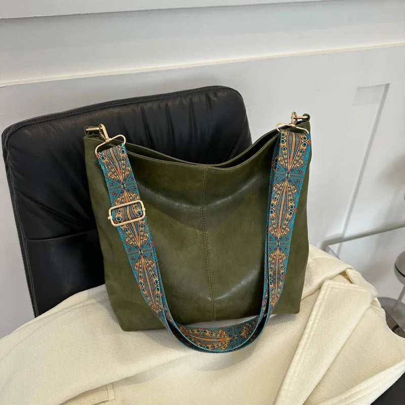 Damen Shopper-Tasche mit breitem Träger – geräumige Schultertasche, elegant und funktional