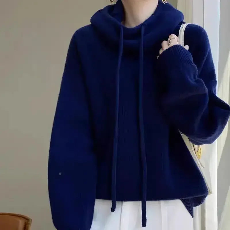 Damen Sweatshirt mit Rollkragen und Bündchen – warm, weich, lässig für kühle Tage