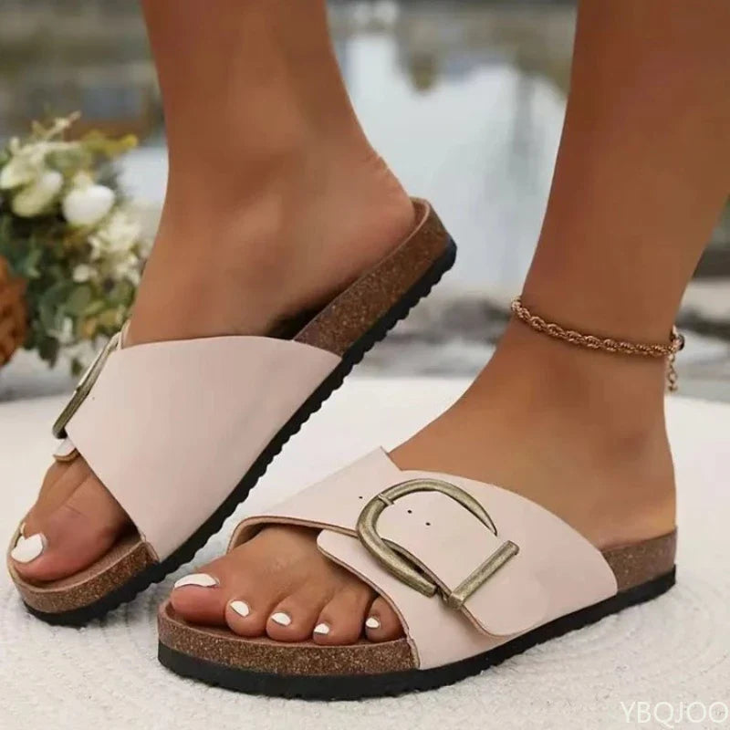 Damen Sandalen für den Sommer mit Verstellriemen – bequem, leicht, mit profilierter Fußbetteinlage