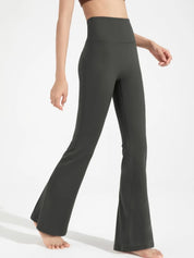 Damen-Yoga-Hose mit hoher Taille und weiten Beinen