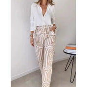 Elegantes Damen-Set: Bluse und weite Hose – leichtes Sommeroutfit