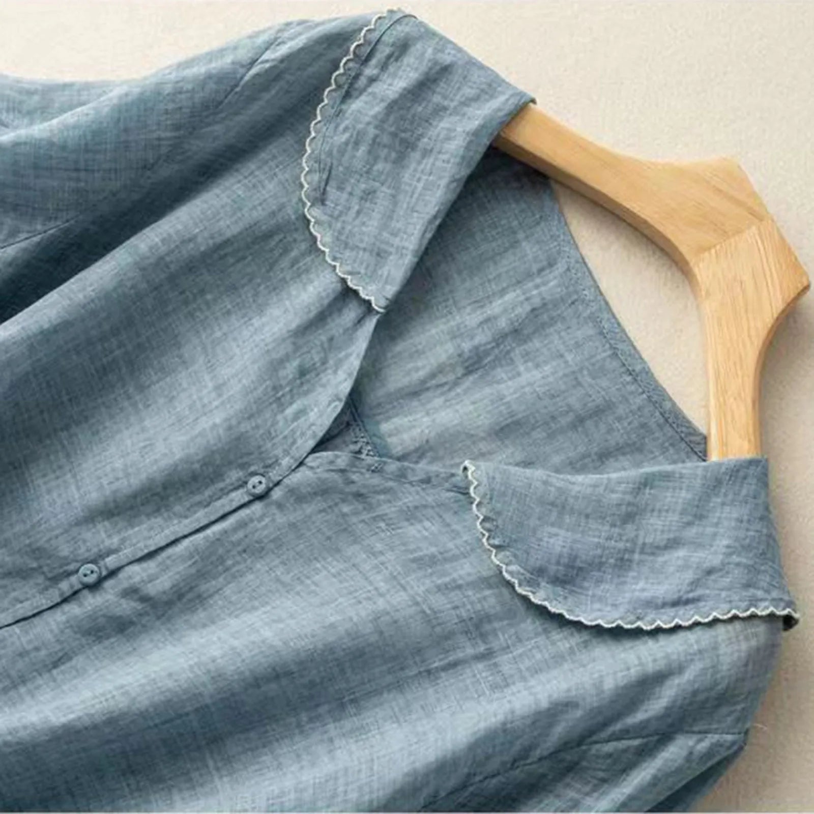 Damen Bluse mit Zierkragen