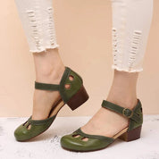 Damen Orthopädische Sandalen mit Absatz – Komfortschuhe mit Riemen und Fußgewölbeunterstützung