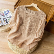 Damen Bluse mit Stickerei – leicht, luftig und elegant für den Alltag
