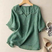 Damen Bluse mit Zierkragen