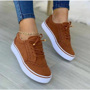 Damen Plateau-Sneaker mit Schnürung