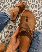 Damen Zehensteg-Sandalen – bequeme Sommer-Slides für den Alltag