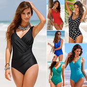 Damen Badeanzug – figurformend mit Push-up-Effekt und hohem Bund