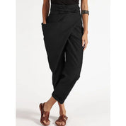 Damen Wickelhose mit hohem Bund