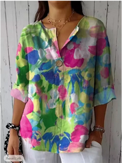 Damen Bluse mit Blumenmuster – leicht, luftig und elegant