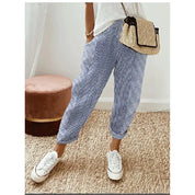 Damen Sommerhose mit elastischem Bund und Taschen
