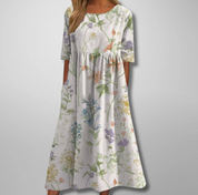 Damen Maxi-Kleid mit Blumenmuster