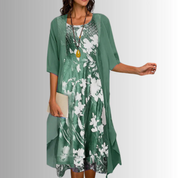 Damen-Set: Kleid mit Überwurf