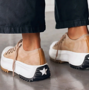Damen Plateau-Sneaker – bequeme Sportschuhe mit Dämpfung und Fußunterstützung