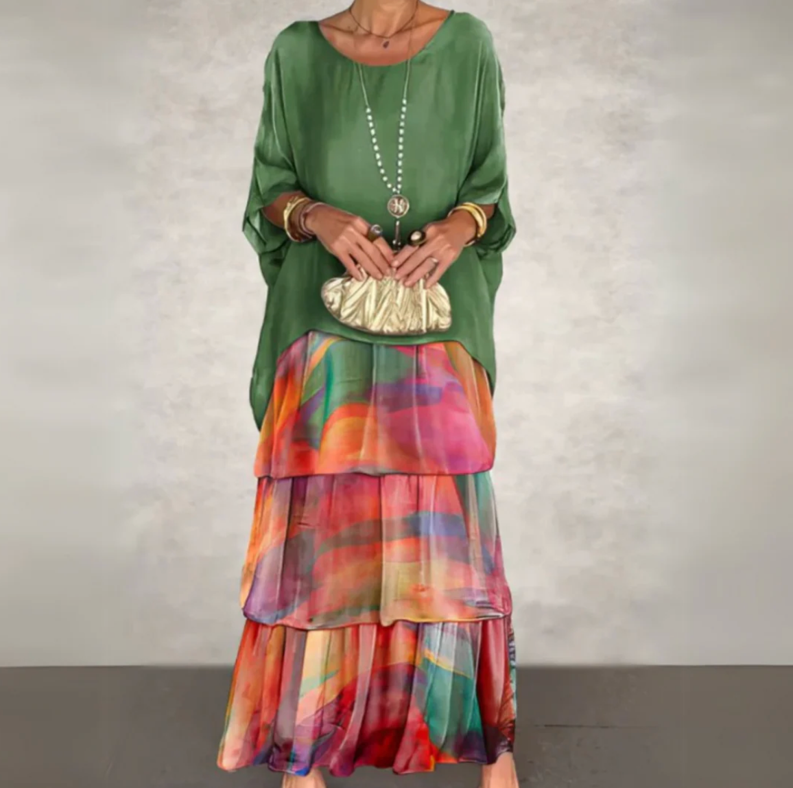 Damen Maxi-Kleid mit Rüschen – Elegant, Leicht und Lässig für den Sommer