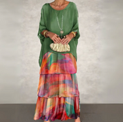 Damen Maxi-Kleid mit Rüschen – Elegant, Leicht und Lässig für den Sommer