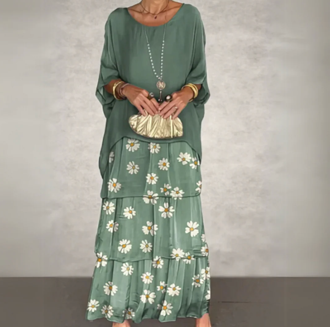 Damen Maxi-Kleid mit Rüschen – Elegant, Leicht und Lässig für den Sommer