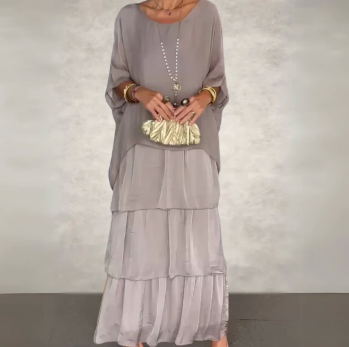 Damen Maxi-Kleid mit Rüschen – Elegant, Leicht und Lässig für den Sommer