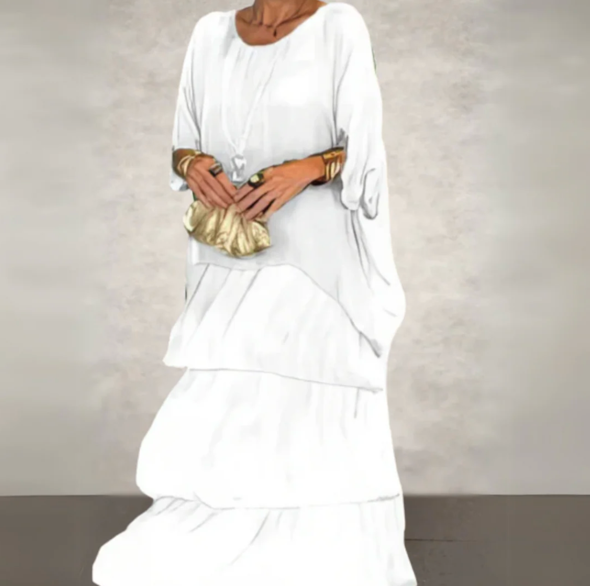 Damen Maxi-Kleid mit Rüschen – Elegant, Leicht und Lässig für den Sommer