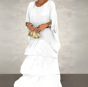 Damen Maxi-Kleid mit Rüschen – Elegant, Leicht und Lässig für den Sommer