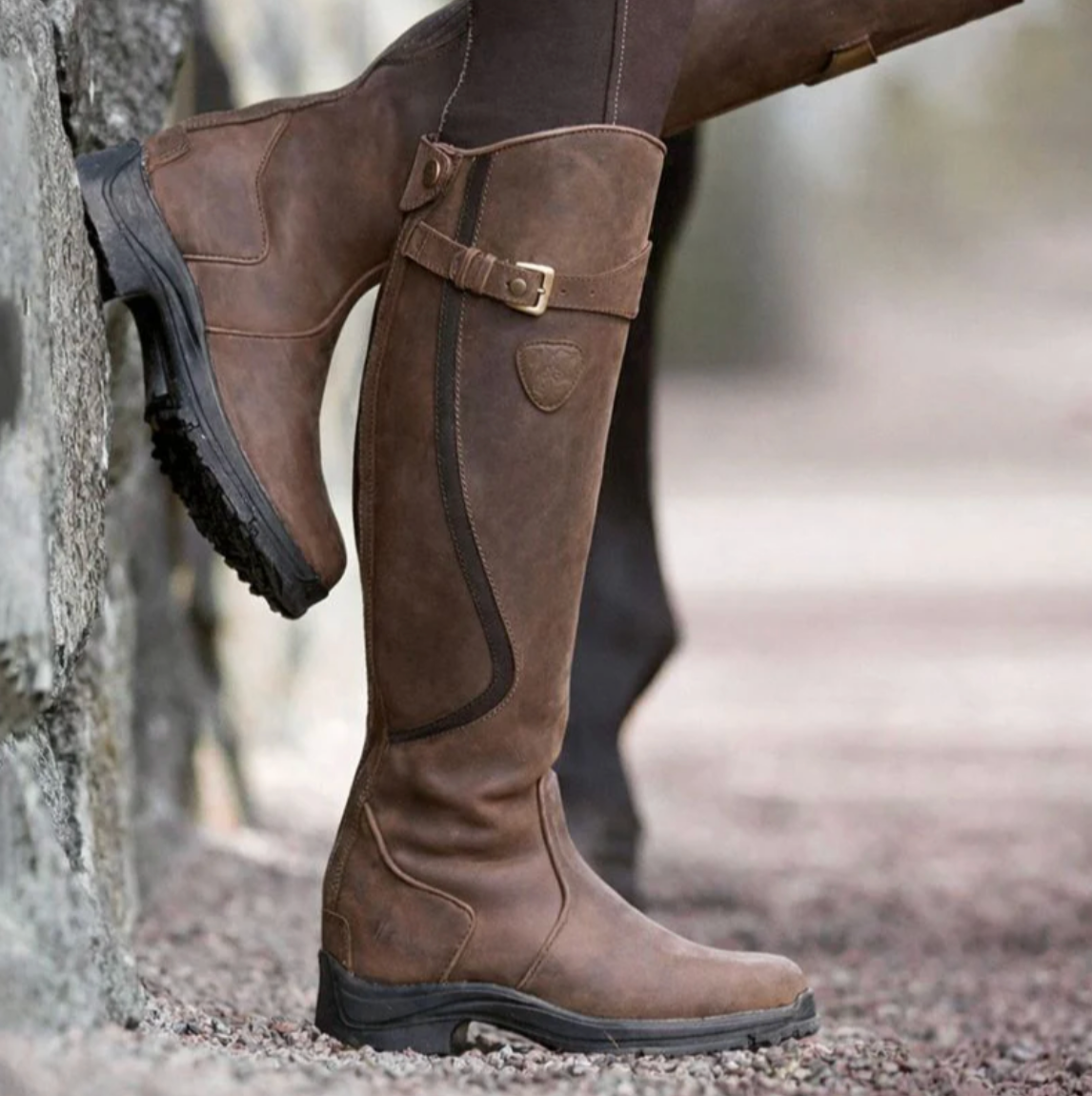 Damen Hohe Stiefel Wasserdicht – Komfortable Stiefel mit Reißverschluss und Rutschfester Sohle