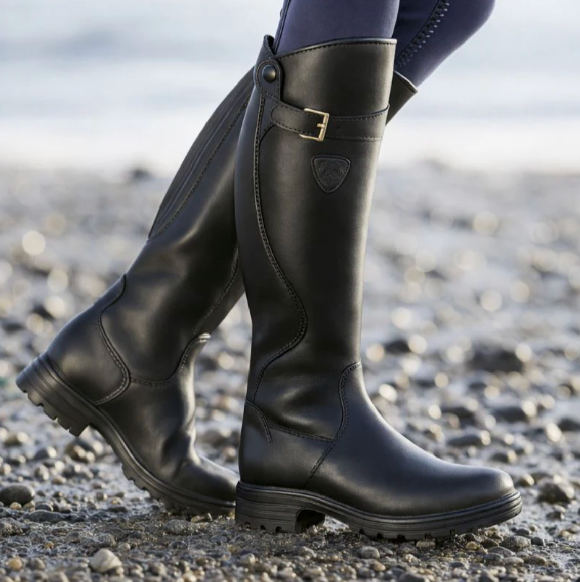 Damen Hohe Stiefel Wasserdicht – Komfortable Stiefel mit Reißverschluss und Rutschfester Sohle