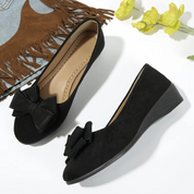 Damen Ballerinas mit Schleife – bequeme elegante Slip-on Schuhe