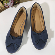 Damen Ballerinas mit Schleife – bequeme elegante Slip-on Schuhe