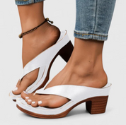 Damen Plateau-Sandalen mit Blockabsatz – Elegante Zehentrenner für den Sommer