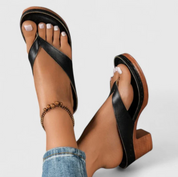 Damen Plateau-Sandalen mit Blockabsatz – Elegante Zehentrenner für den Sommer