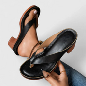 Damen Plateau-Sandalen mit Blockabsatz – Elegante Zehentrenner für den Sommer