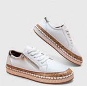 Damen Sneaker mit Blumenmuster – Bequeme Plateau-Schuhe im Casual-Stil