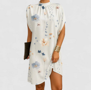 Damen Midikleid mit Halbrollkragen – Lässig-elegantes Kleid mit asymmetrischem Saum