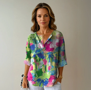 Damen Bluse mit Blumenmuster – leicht, luftig und elegant