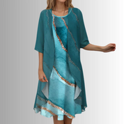 Damen-Set: Kleid mit Überwurf