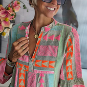 Damen Boho-Kleid mit Rüschen