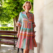Damen Boho-Kleid mit Rüschen